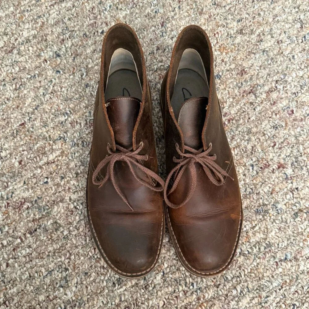 Clarks Bushacre 2 Chukka Boots – Men’s 13 – Beeswax Leather